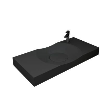 BACHA MINERAL CUARZO HAUSAR<br>CLSM 15 MATTE BLACK