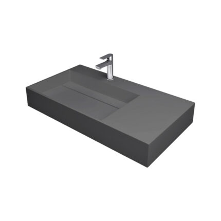 BACHA MINERAL CUARZO HAUSAR<br>CLSM 12-750 L MATTE GREY