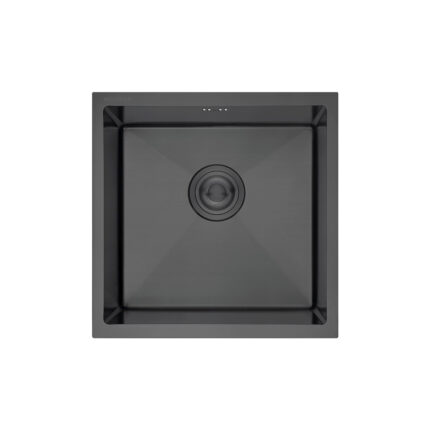 BACHA DE COCINA ACERO AISI304 HAUSAR<br>HM-4545-B BLACK-NANO