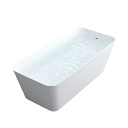 BAÑERA EXENTA MINERAL CUARZO HAUSAR<br>VICENZA 901 MATTE WHITE