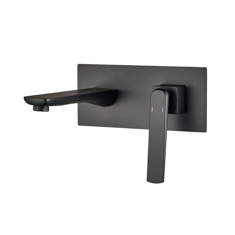 Grifería De Pared Hausar Zen Matte Black