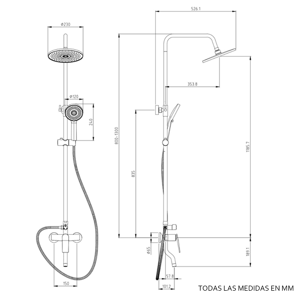 PLANO CORTE C-MEDIDAS AURA EXTERNA PARED
