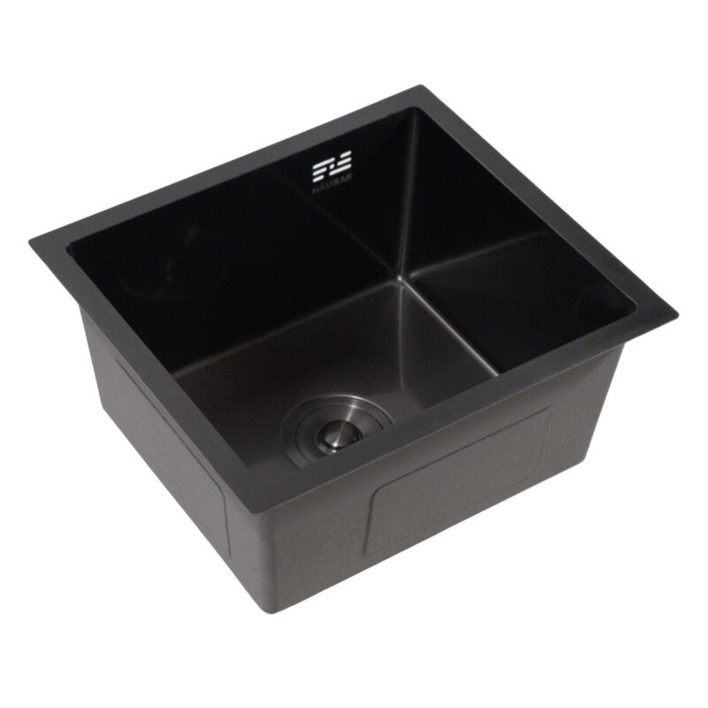 Bacha Pileta Acero Inox. Aisi304 Hausar Hm-4540-Lbp Black-Nano